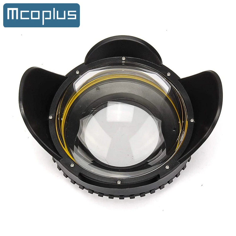 Mcoplus 어안 수중 다이빙 광각 렌즈,  캐논 니콘 후지필름 카메라 해개구리 Meikon 하우징, 67mm 0.7x