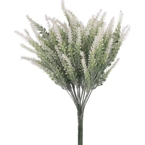 Nettenevime Fiore Artificiale Lavanda In Polvere Extreme Natural White 25 Head 4 Pcs