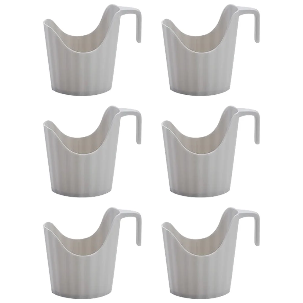 

6pcs Anti-scalding Cup Holder Coffee Cup Plastic Cup Holder Disposable Cups Cup Holder