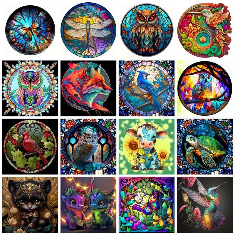

RUOPOTY Painting By Numbers For Starter Kit Gorgeous animals Picture Drawing Personalized gift Home decor