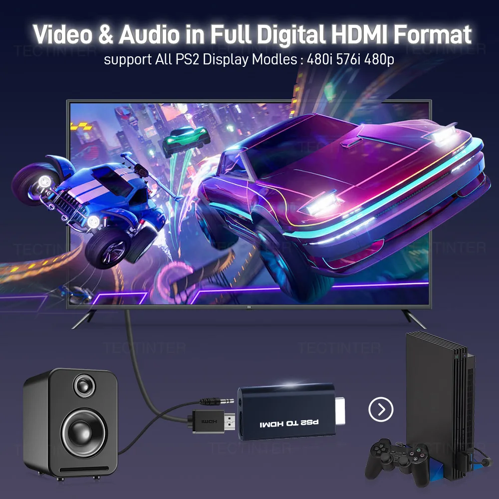 Sony PS2 HDMI Adapter Full HD