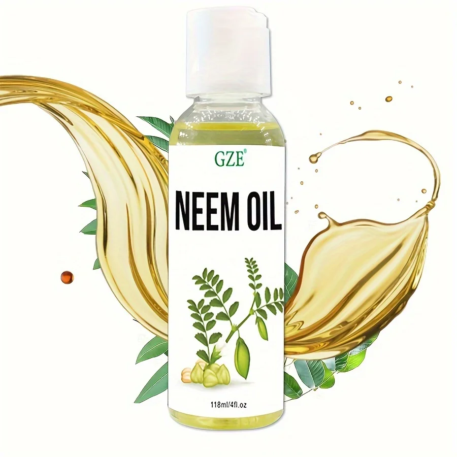 Hair Oil GZE Neem Oil for Skin Hair Growth Undiluted Cold-Pressed Uses for Hair Skin and Nails