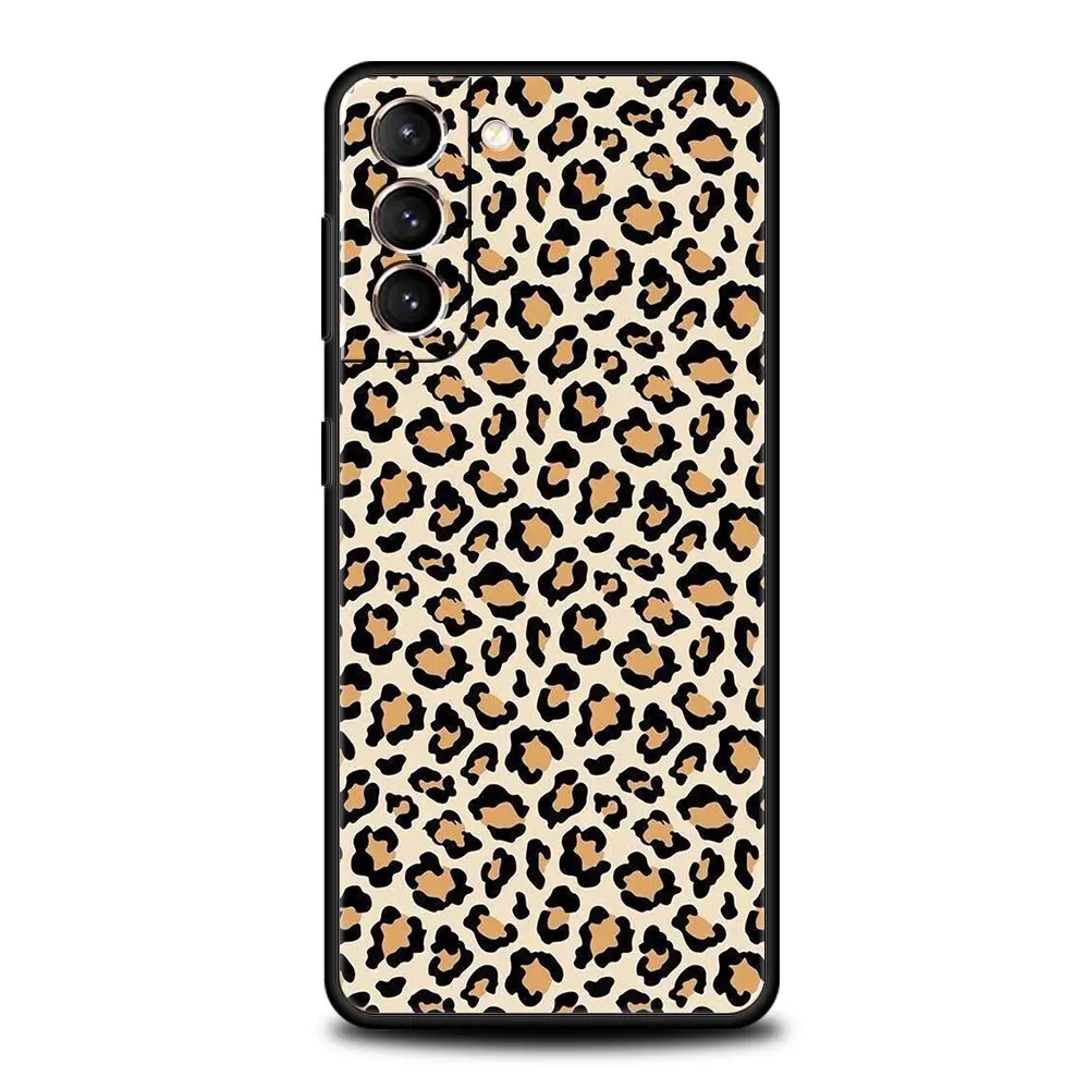 Leopard Cheetah Print Soft Silicone Phone Case Cover