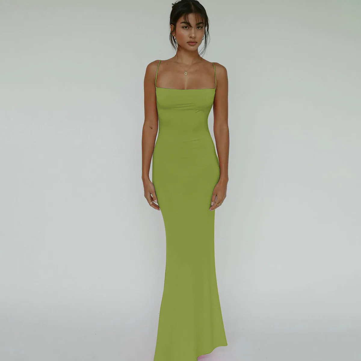 Cryptographic Draped Sexy Backless Sleeveless Slip Maxi Dress for Women Elegant Summer Sundresses Holiday Beach Vestido Clothes