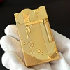 Cigarette Smoking Gas Lighters Cool Gold Sleep Mermaid Pattern Vintage Lighter Classic Sound Metal Lighters Fire Men Collection 2
