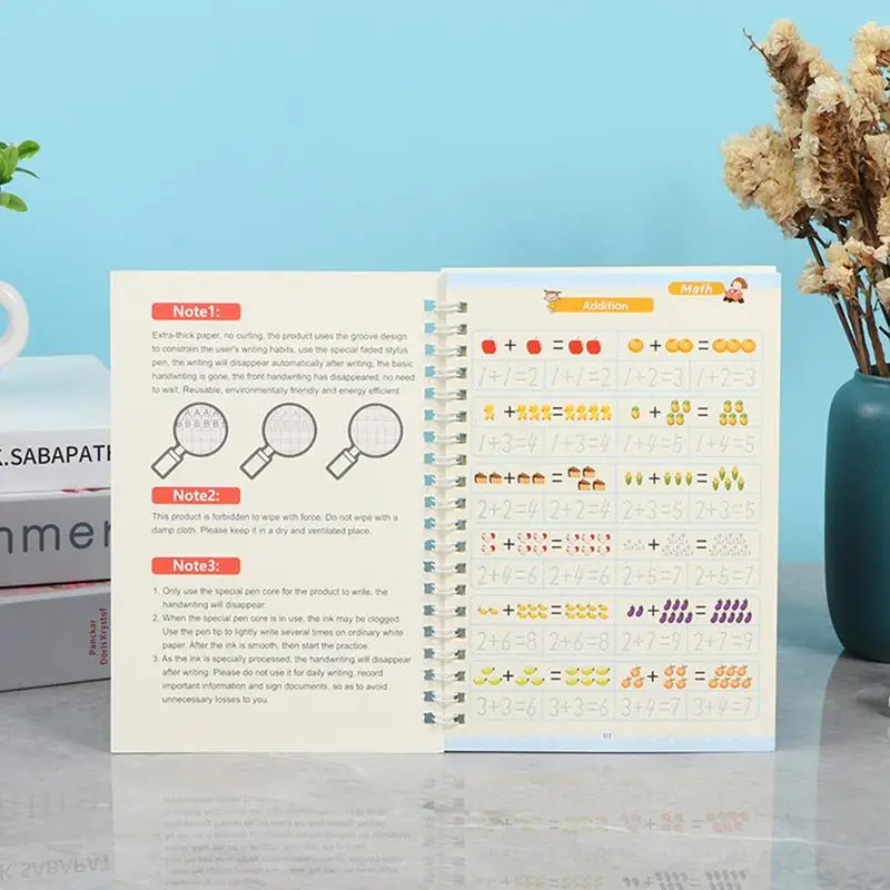 

Magic Copybook Handwriting Practice for Kids Reusable Grooved Writing Calligraphy Book The Groove Print Handwriting Workbook