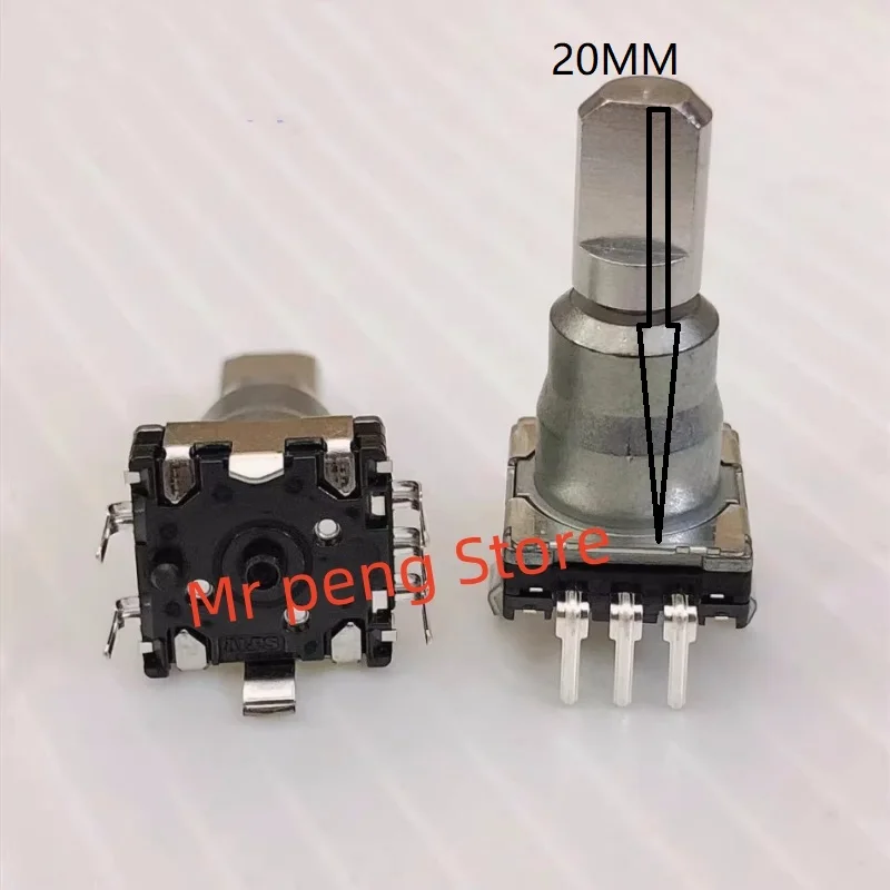 

Поворотный кодировщик ALPS, двухходовой переключатель высокой службы, 18 позиций, регулировка громкости навигации, Длина ручки 20 мм, EC11K0924404, 2 шт.