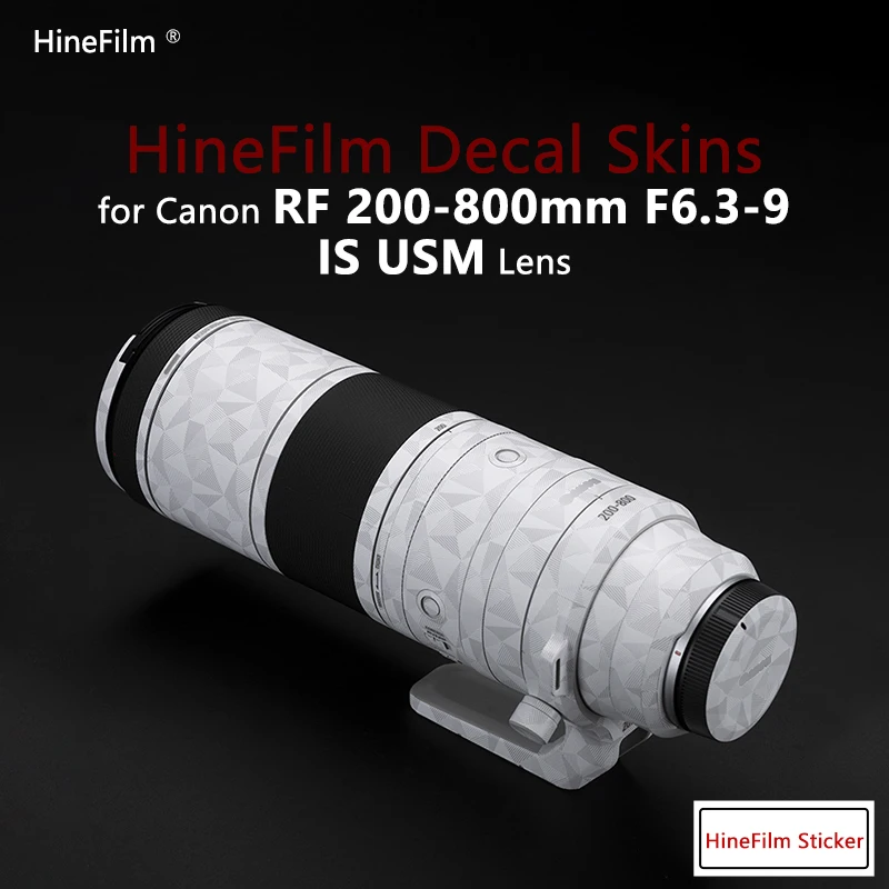 

RF200-800 Lens Sticker 200800 Premium Decal Skin for Canon RF200-800mm F6.3-9 IS USM Lens Anti-scratch Cover Film Wrap Sticker