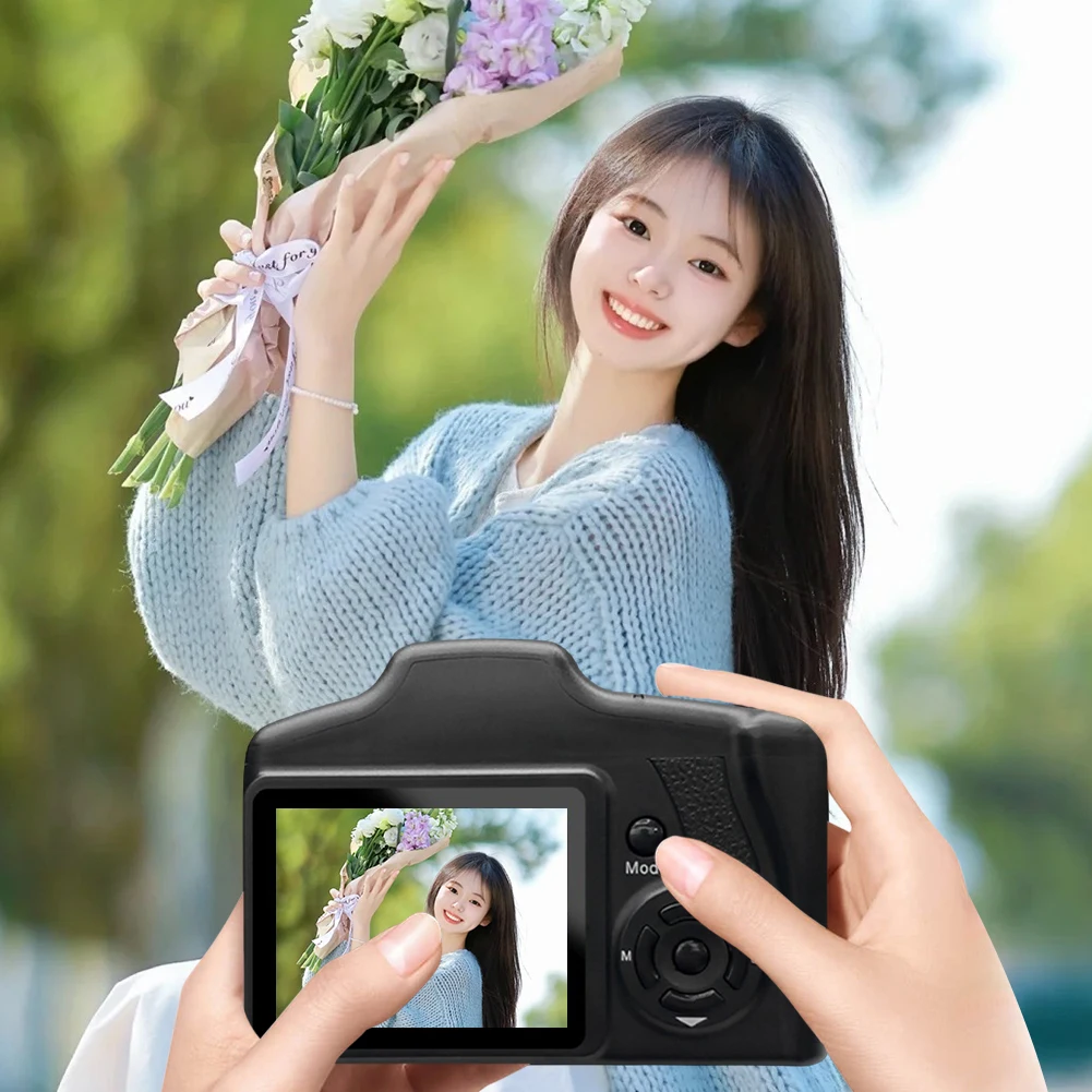 16MP 브이로그 카메라, 2.4인치 LCD 화면 비디오 카메라, 16배 디지털 줌 비디오 레코더(사진 촬영용)