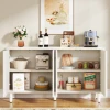 Tribesigns Buffet Cabinet Sideboard with Storage, 59.4-Inch White Storage Cabinet Modern Sideboard Buffet Table with Doors 2