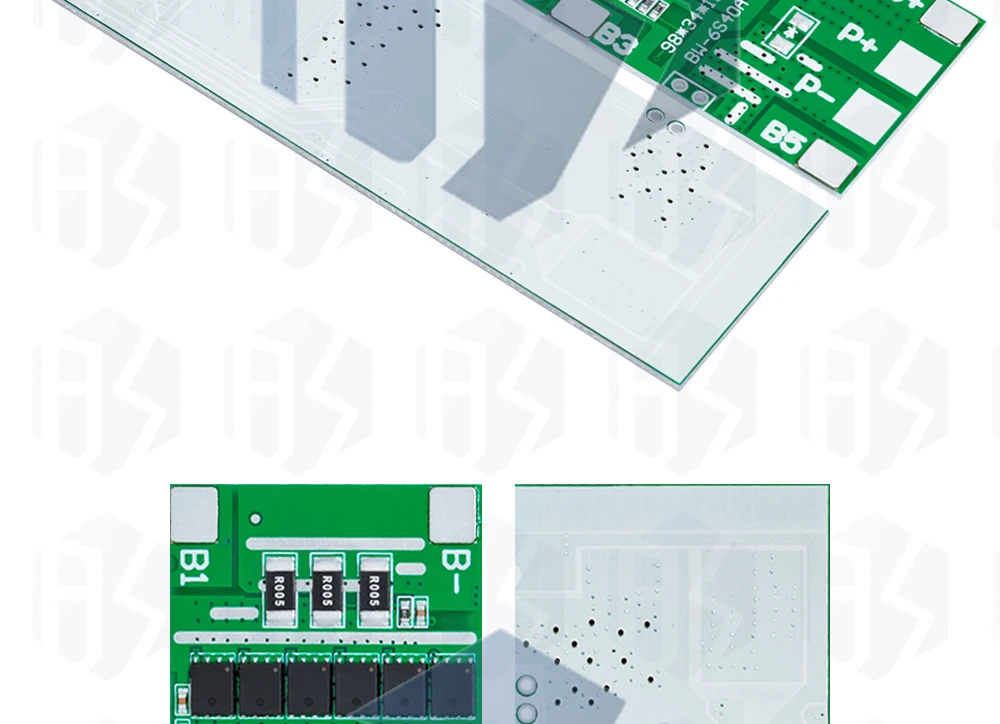 6S 24V/25.2V 20A/30A/40A BMS 18650 Li-Ion Lithium-Akku Schutzplatine Solarbeleuchtung BMS PCB mit Balancer für E-Bike & Scooter – Detail 11