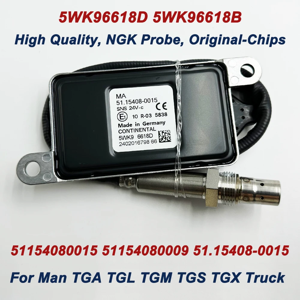 

High Quality 5WK96618D 5WK96618B Nitrogen Oxygen Sensor 51154080015 51154080009 51.15408-0015 For MAN TGA TGL TGM TGS TGX Engine