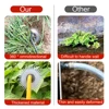 Gardening Hoe Weeding Tool Root Pulling Sunflower Weeding Handheld Rake Loosening Soil Puller Mangane Steel Weeding Removal Tool 5