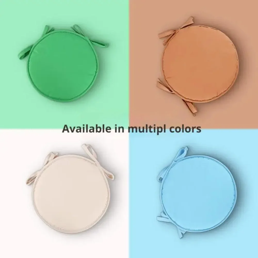 Thickened Sponge Round Chair Pad Candy Color Circular Chair Cushion Image 5
