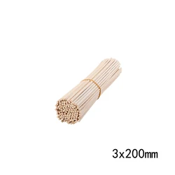 Premium Extra Thick Rattan Aromatherapy Diffuser Refill Sticks for DIY Handmade Home Decor (5-100 pcs) (3x200mm 30pcs)