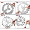Stainless Steel Wind Spinners Sculptures With Stalilizer Spiral Ball Tail for Yard Garden Decor 3D Chime Sun Catchers Hanging 3