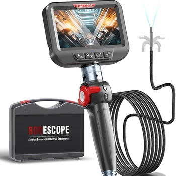 Ralcam Articulating Borescope - Endoscope 6.2mm Inspection Camera Cameras with 6 LED, IP67 Waterproof Semi Rigid Cable 1
