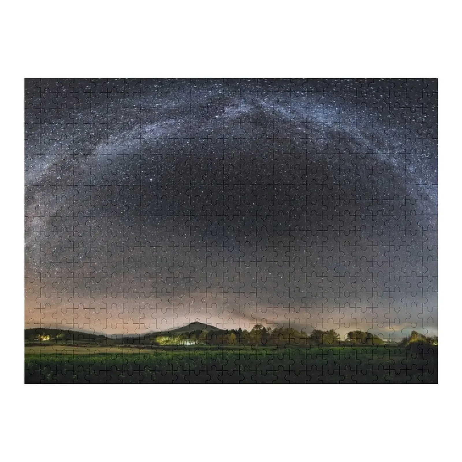 

Milky Way Above Bennachie Mither Tap Sunset Aberdeenshire Scotland Jigsaw Puzzle Novel Toys For Children 2022 Puzzle