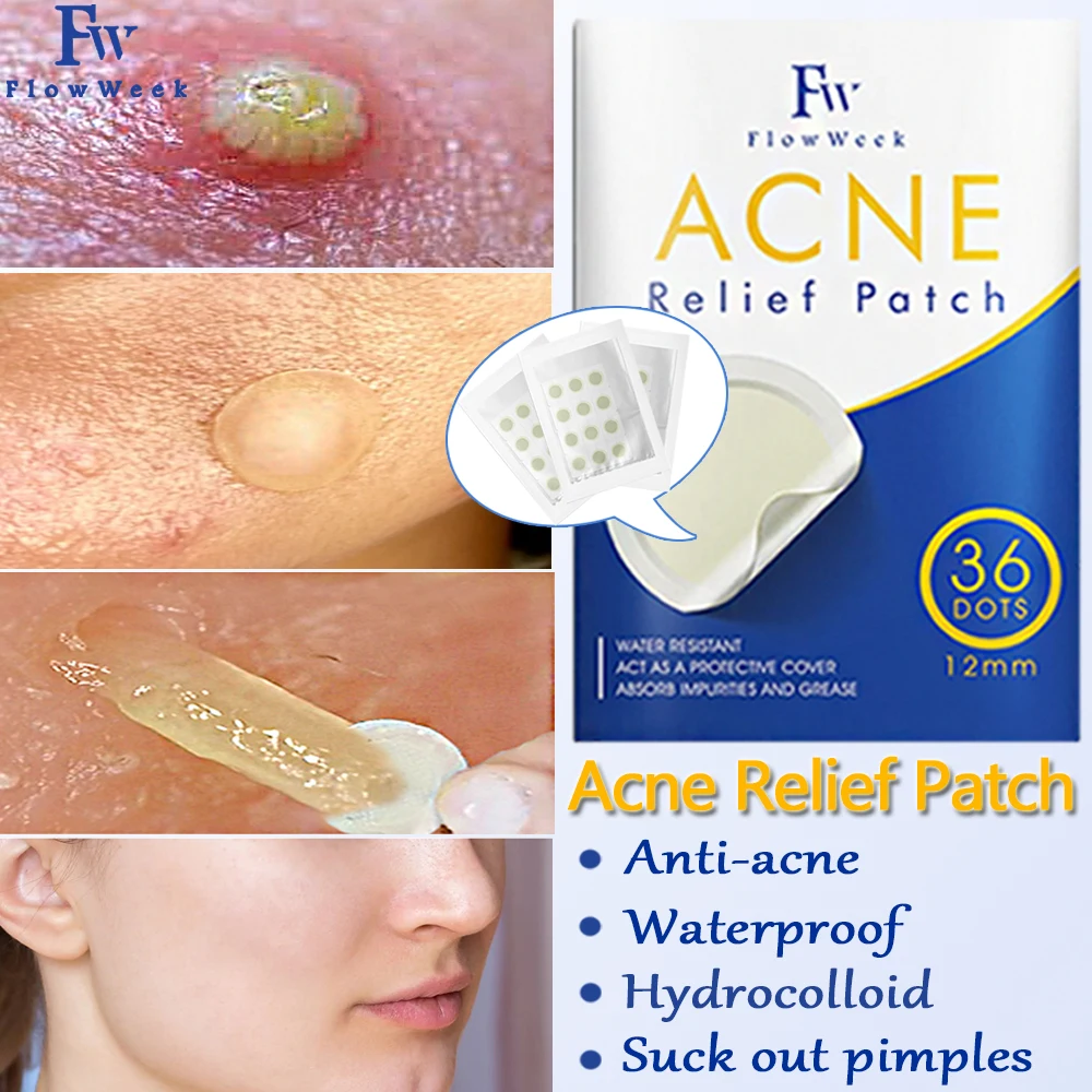 Acne Pimple Hydrocolloid Patch Invisible Stickers Acne Treatment Pimple Remover Tool Invisible Breathable Acne Patches Face Care