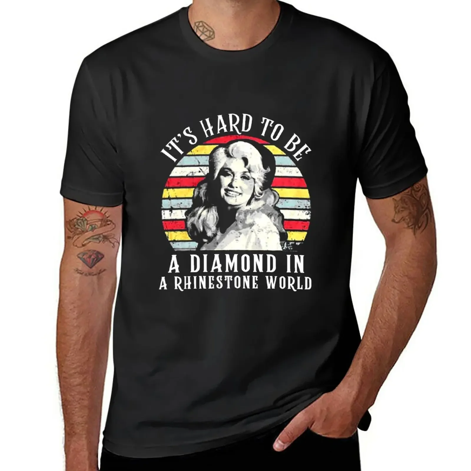 

Dolly Parton It's Hard To Be A Diamond In A Rhinestone World T-Shirt for a boy blacks graphics t shirts for men graphic