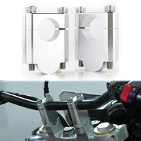 Motorcycle Handlebar Risers 22mm 7/8" Mounting Clamps For BMW R1200R F800ST F700GS F650G F650CS G650GS R1100GS R1150GS R850GS 1