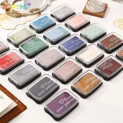 Rubber Wooden Stamps Inkpads Paper Decor 20 Colors Vintage Inkpad For Stamp DIY Crafts Scrapbooking Large Size Ink Pads