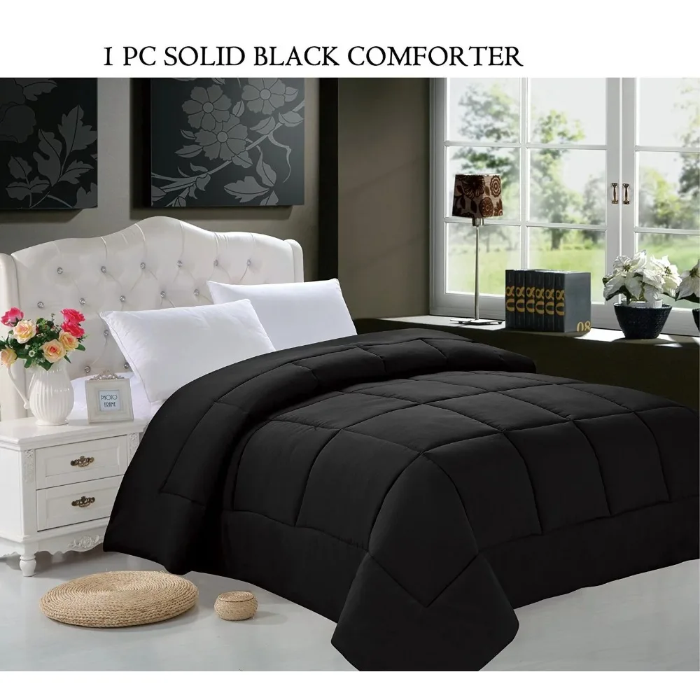 

Duvet cover, high-quality double filled comfortable full/large, black, household bedroom duvet cover set