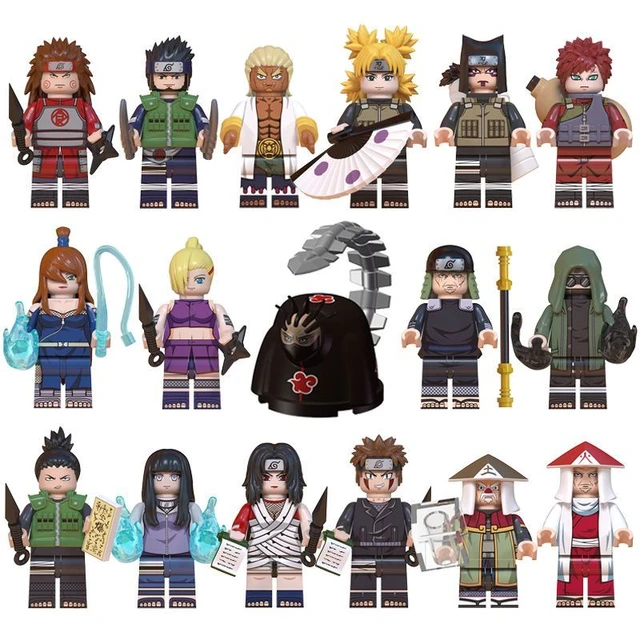 Anime Peripheral Minifigures Naruto Assembled Building Blocks