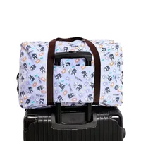Snoopy cartoon handbag foldable large-capacity travel bag shoulder luggage bag can be inserted into the trolley case storage bag 2
