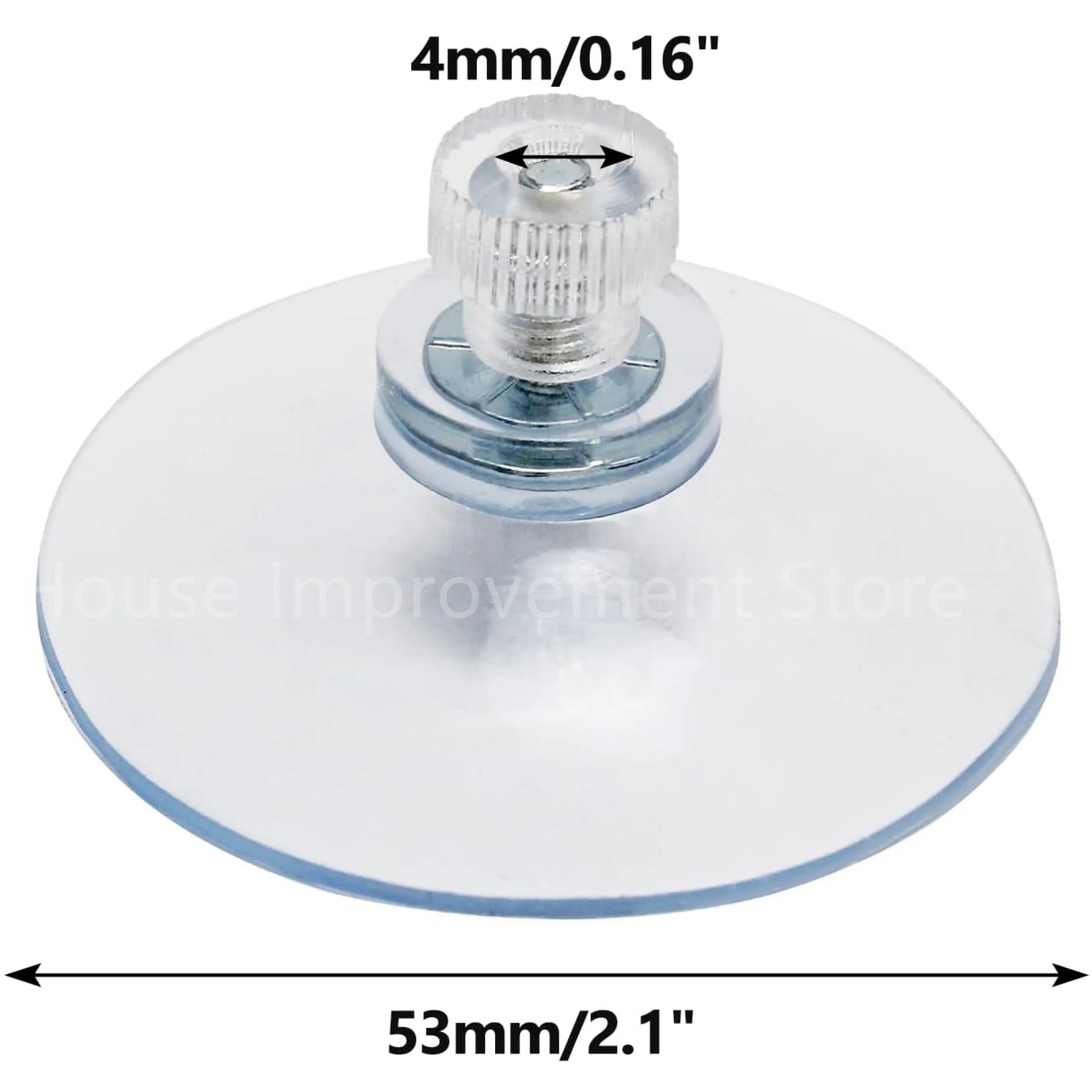 thumbnail image 1 of 5 soportes de ventosa de plástico de 25/32/41/53 mm con tornillo, ventosas de PVC transparente, soporte de ventosa de vidrio extrafuerte, 1 of 5