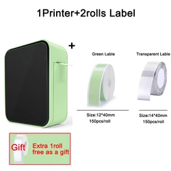 Portable Wireless Mini Label Printer, Thermal Tag Maker (P15 - 1240G1440T)