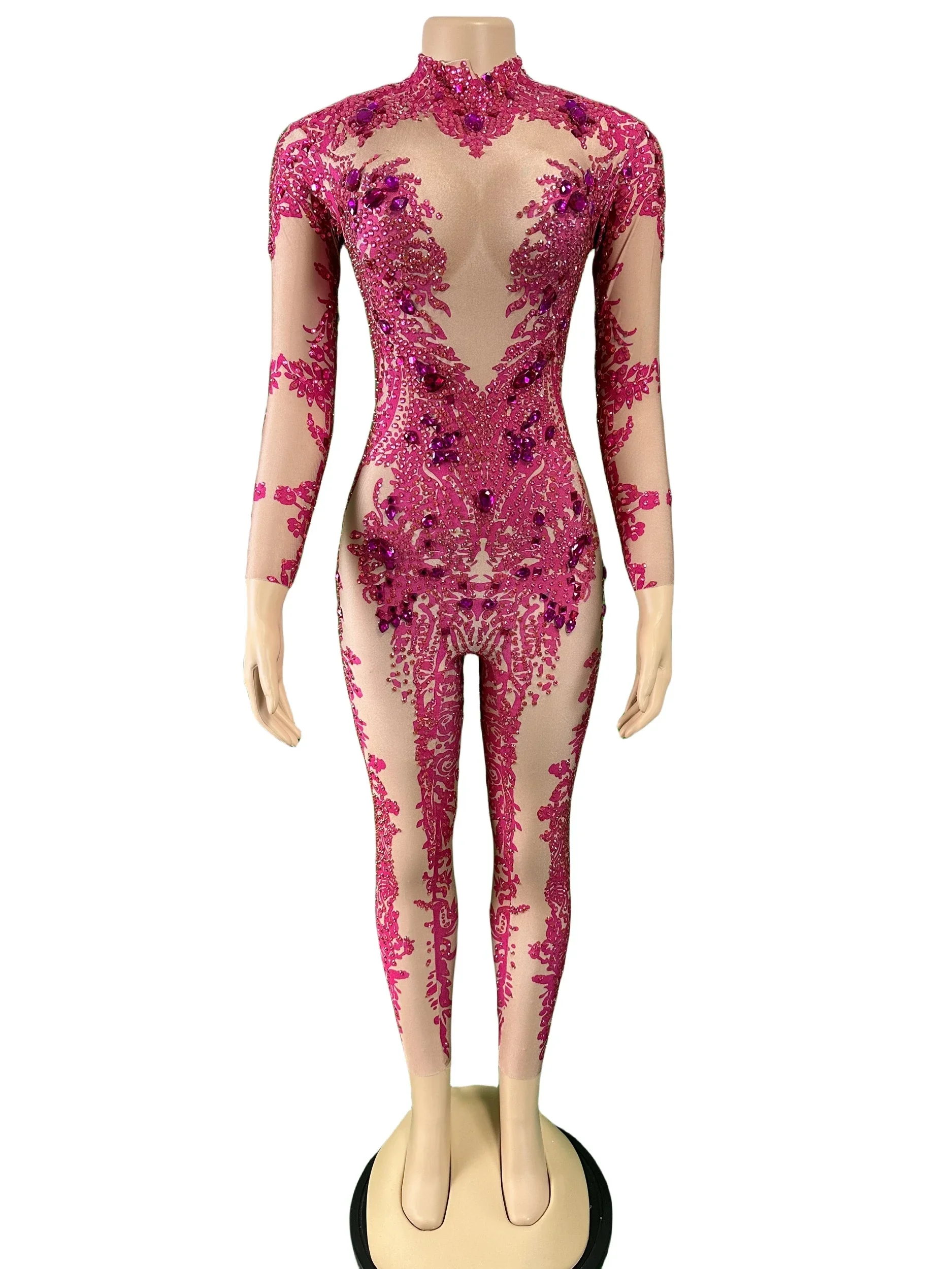 

Женский Блестящий Комбинезон для танца шеста