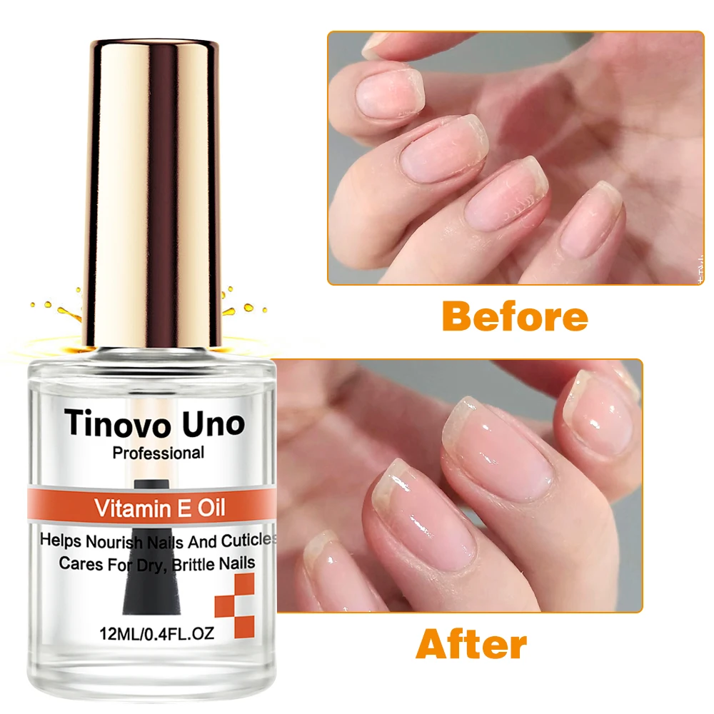 Tinovo Uno Nail Recovery Manicure Nail Serum Polish 12ML Strengthener Brittle Thin Nails Hardener Nourish Cuticle Oil Lacquer