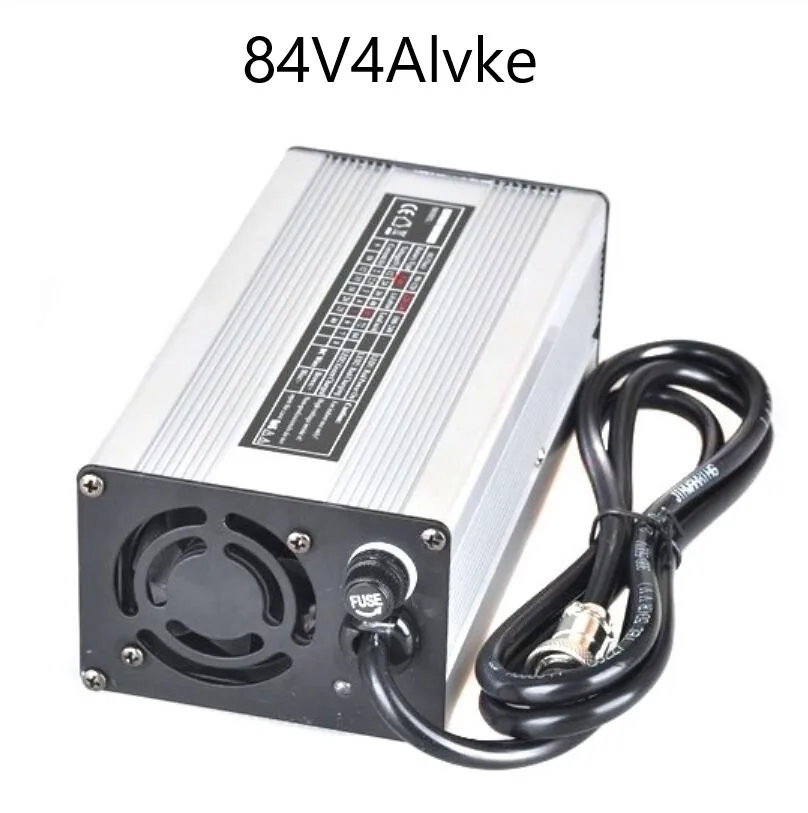 

20S 72V (84V CV) 4amp Li-ion/LiPoly Battery Charger Aluminum Casing Electric Bicycle Charger