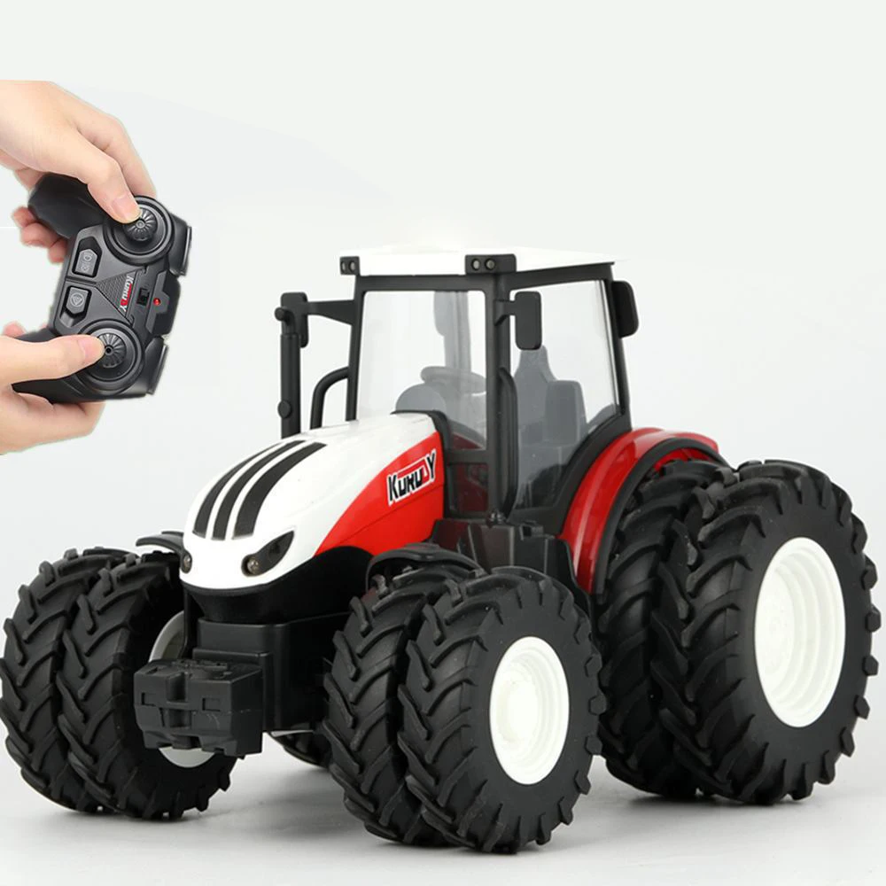 1/24 RC Tractor Trailer Truck 2.4G Electric Agricultural Engineering Vehicle Harvester Farm Equipment Kids Toys Gifts 5