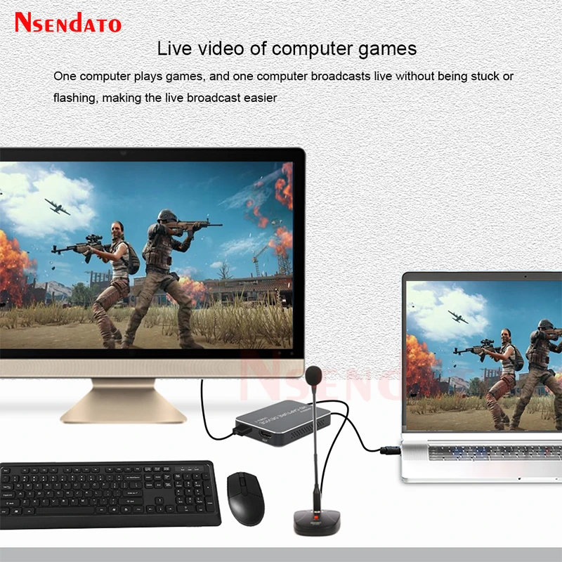 4K HDMI USB3.1 Audio Video Capture Card UHD Type C HDMI Grabber Recorder Box For OBS Vmix Zoom Game TV Live Streaming Broadcast