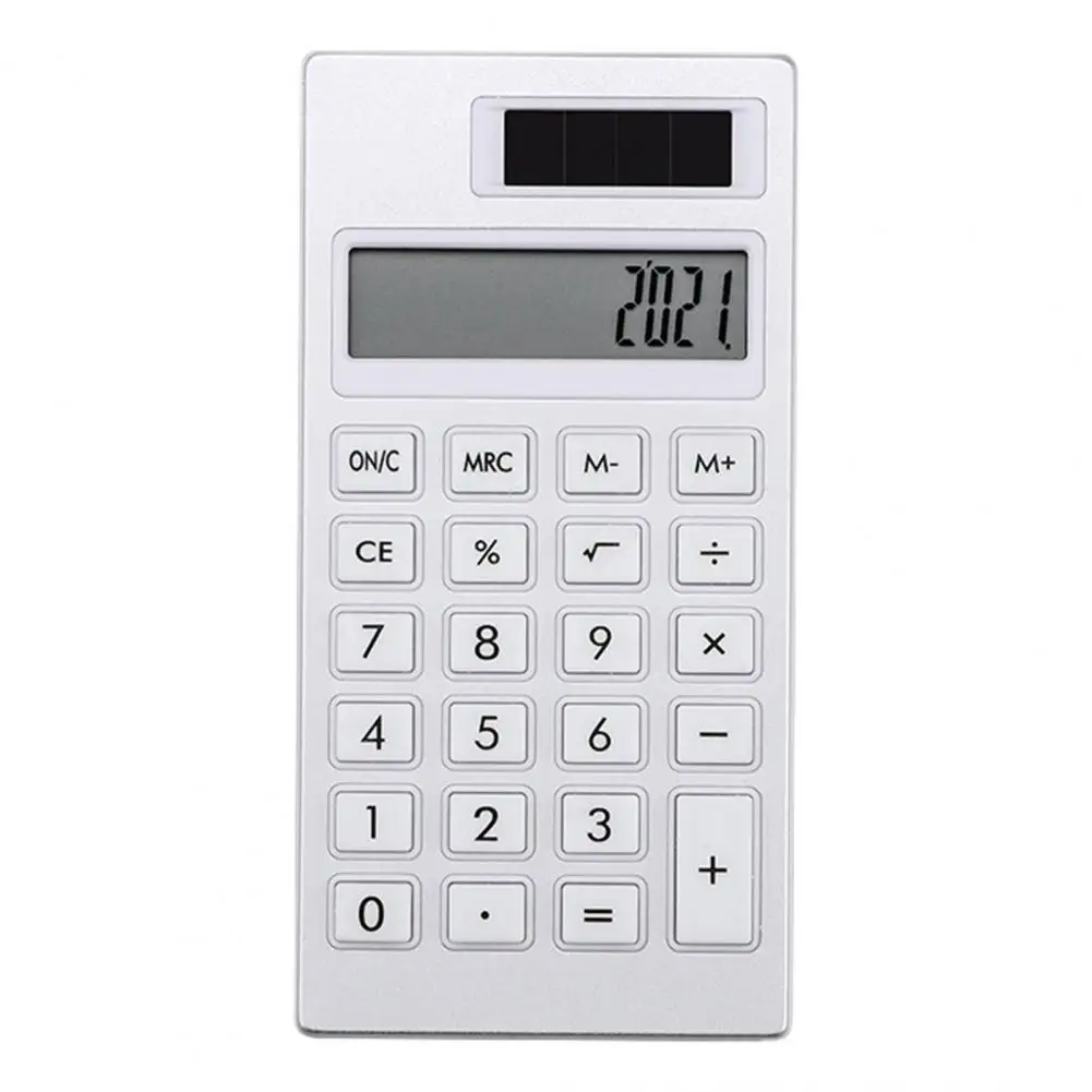 Smooth operation calculator 12 digit solar calculator with lcd display
