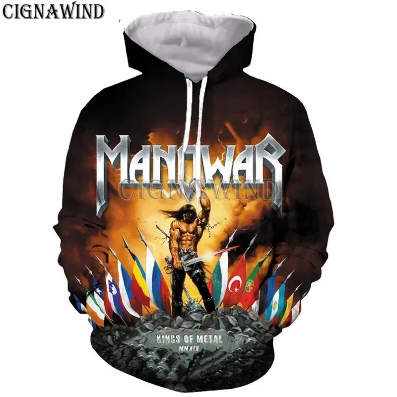 

Fashion cool hoodie men/women Manowar final battle world tour 3D printed hoodies sweatshirts Harajuku style streetwear tops