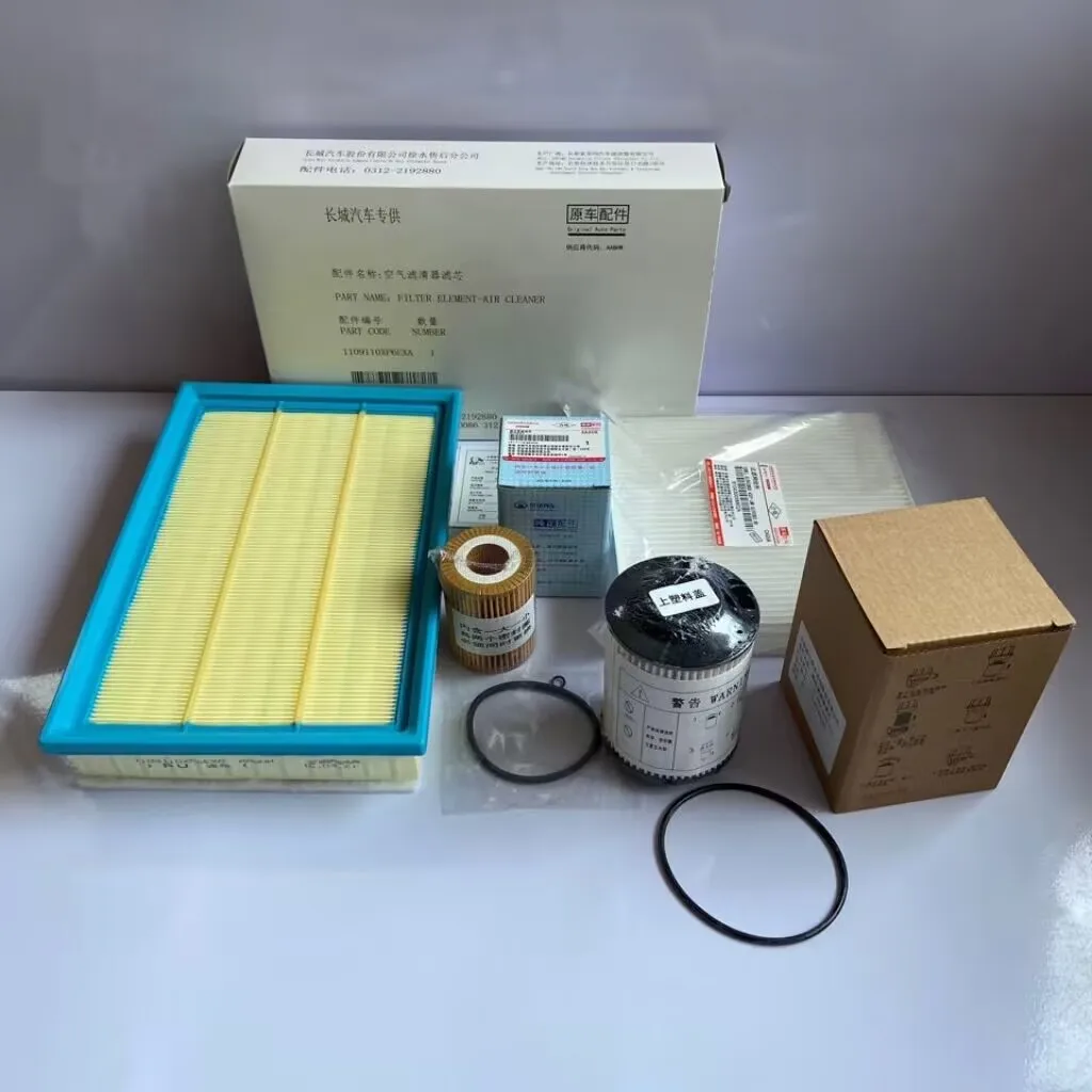 

4pcs/set Filter Set for 19-21 Great Wall Poer GWM CANNON PAO Air Filter&Oil Filter&Cabin Filter&Diesel filter