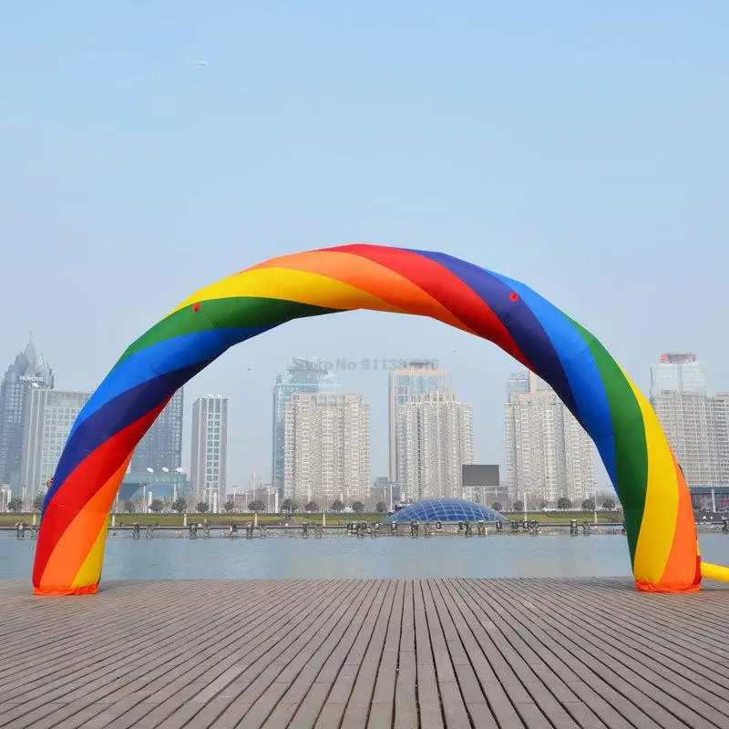 

inflatable Rainbow arch Rainbow Door Inflatable Colorful Inflatable Arch Wedding Mother's Day Advertising Opening Ceremony