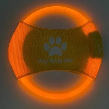 Dog Flying Discs 3 Modes Light Glowing LED luminousTrainning Interactive Toys Game Flying Discs Dog Toy Pet Dog Accessories 5