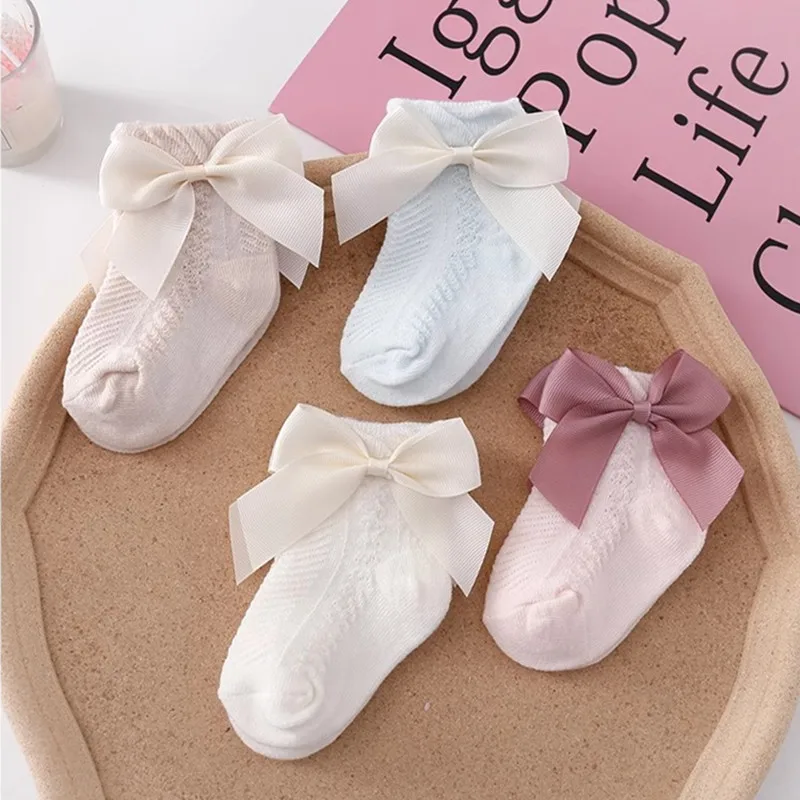 3 Pairs Baby Socks Cotton Girls