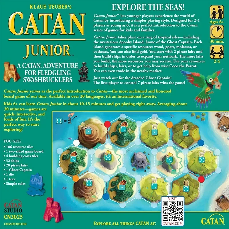 Catan Studios Catan Junior/Family edition Board Game Adventure for Children adults and Family 2-4 people party card games 2