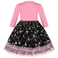 Robe d'été pour filles de 5 à 14 ans, tenue de princesse sans manches + veste à manches longues, 2 pièces, robe de spectacle de Piano, vêtements pour enfants et adolescents 2