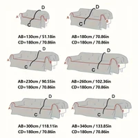1pc Solid Color Four Seasons Universal Anti-slip Sofa Towel Pet Urine-proof Dirt-proof Sofa Cushion Cover for Home Decor 2