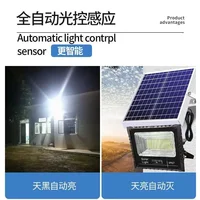 Hot Selling Upgraded LED Solar Light Screen Power Display Home Outdoor Garden Light Floodlight Super Bright Waterproof Lighting 2
