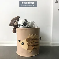 Cotton Animal Storage Basket Kids Toys Clothes Shoes Organizer Sundries Folding Storage Box Cabinet Home Basket Container 2