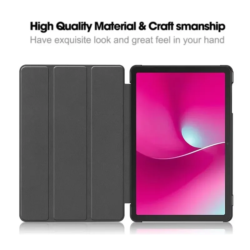 Deluxe Tri-Folding Leather Stand Smart Tablet Case Cover
