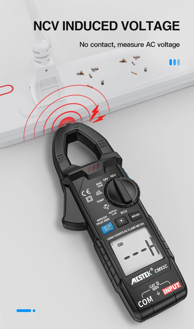 height measurement device MESTEK Digital Clamp Meter AC DC Current Voltage Auto Range Current Meter Tester Ammeter Multimeter Ture RMS Digit Meter Clamp inside caliper