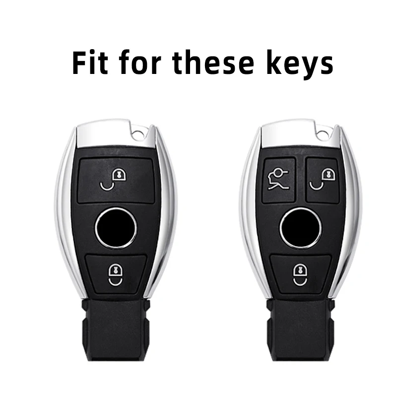 2/3 Buttons Soft TPU Car Remote Key Case Cover Mercedes Benz A B G R Class GLA GLK W176 W204 W251 W463 Shell Fob Accessories key case cover key case car key shell